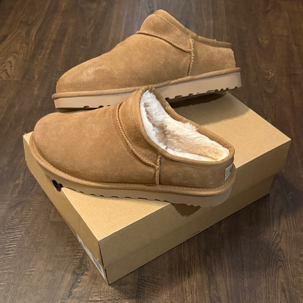 Ugg Tan Suede Slip-On Shoes